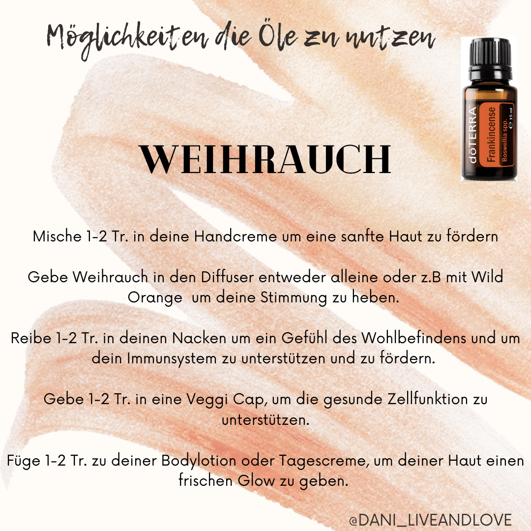 Möglichkeiten die Öle von doTERRA zu nutzen LiveandLove Blog